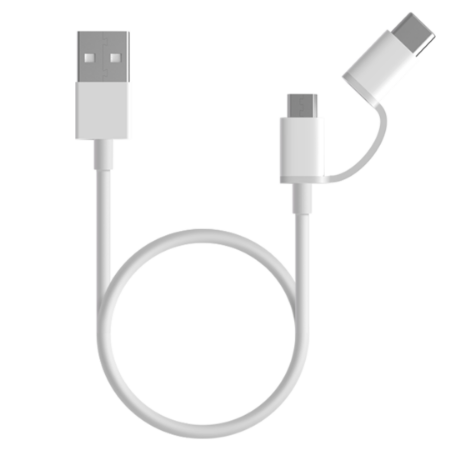 Bild von Mi 2-in-1 USB Cable Micro USB to Type C (30cm)