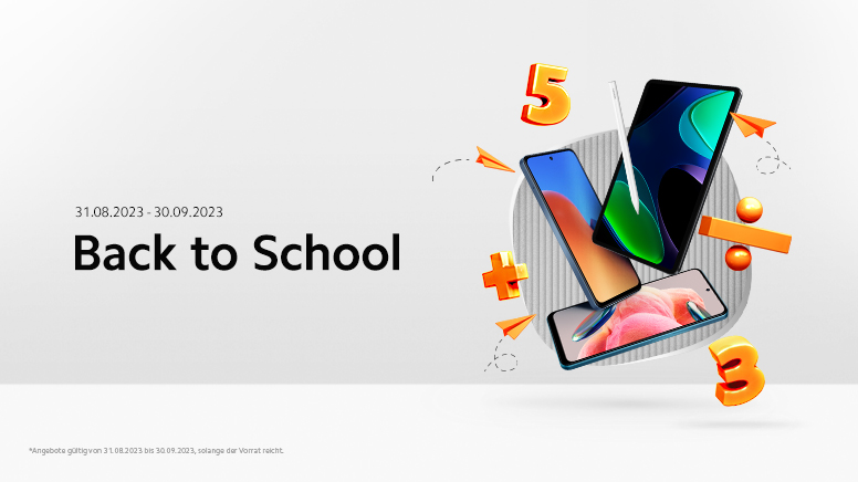 Große Schulstart-Aktion bei Xiaomi
